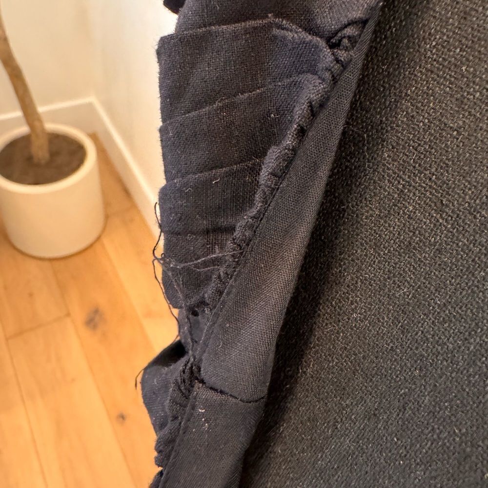 Jason Wu Linen Blend black Tiered Maxi Dress M NWT - image 4